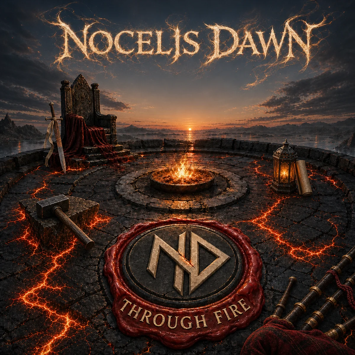 Through Fire album cover by Nocelis Dawn